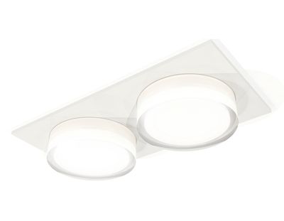 Комплект встраиваемого светильника XC7635043 SWH/FR/CL белый песок/белый матовый/прозрачный MR16 GU5.3 (C7635, N7160)