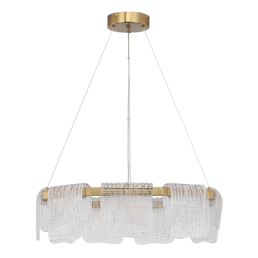 SL6021.203.54 Светильник подвесной ST-Luce золотистый/прозрачный LED 1*54W 4000K