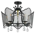 744057 Люстра CASTELLO 5х40W E14 ЧЕРНЫЙ/ЗОЛОТО Lightstar