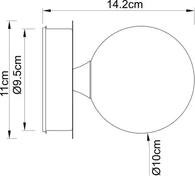 Настенный светильник Arte Lamp AQUA-BOLLA A5663AP-1AB, 1хG9