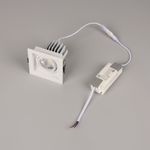 Светильник MS-VORTEX-BUILT-S90x90-12W Warm3000 (WH-WH, 20 deg, 230V) (Arlight, IP20 Металл, 5 лет)