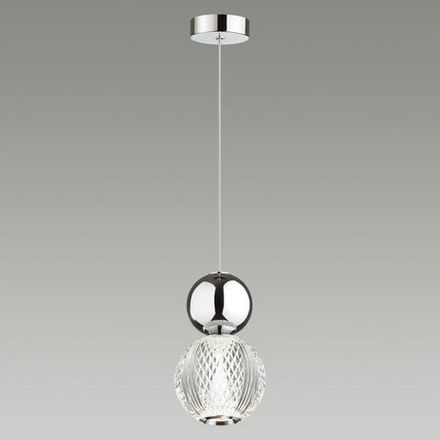 5007/7L L-VISION ODL23 589 хром/прозрачный/металл/акрил Подвес LED 7W 4000K 350Лм CRYSTAL
