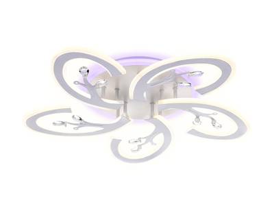 Потолочный светодиодный светильник с пультом FA512/5 WH белый 120W 610*580*80 (ПДУ РАДИО 2.4G)