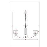Подвесная люстра Arte Lamp ALHENA A4091LM-8CC, 8хE14