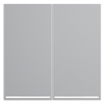 VLS000416 Клавиши для выключателя/переключателя двухклавишного с подсветкой, S70 (серый). (ТМ Maytoni)