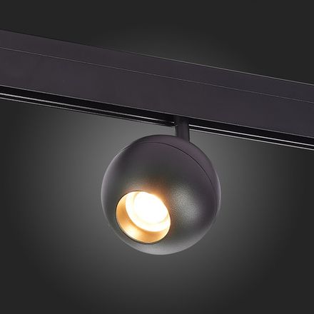 ST354.436.12 Магнитный трековый светильник Черный LED 1*12W 3000K 680Lm Ra&gt;80 36° IP20 L120xW100xH195 48V