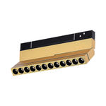 ST805.236.12 Магнитный трековый светильник Золотистый LED 1*12W 3000K 450Lm Ra>90 36° IP20 L220xW22xH117 48VV