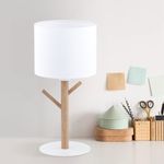 Настольный светильник с тканевым абажуром 5571 Albero White