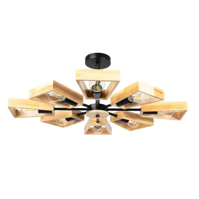 Люстра на штанге Arte Lamp BRUSSELS A8030PL-8BK, 8хE27