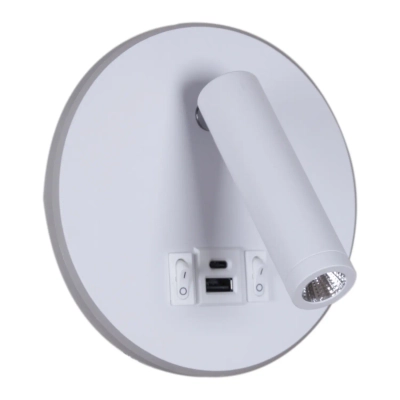 86203-9.2-001KT LED12W+USB WT светильник настенный Reluce, LED