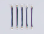Соединитель гибкий двухсторонний COB RGB 12/24V для лент 10mm GS7921 (4 конт.) (5шт. в комплекте)