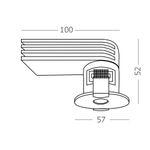 ST217.538.09 Св-к встр. Белый LED 1*9W 3000K 510Lm Ra&gt;90 36° IP20 D57xH52 220-240V