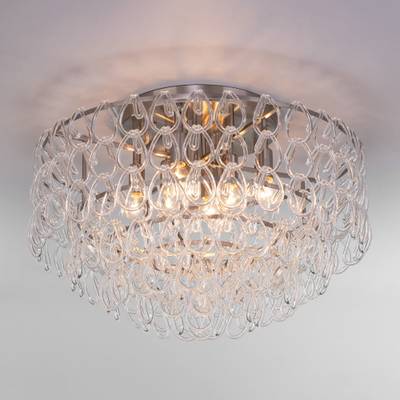 Умный потолочный светильник с фактурным стеклом 380/8