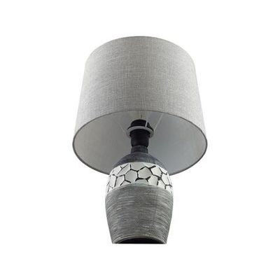 8118/1T COMFI LN25 000 серый, керамика/текстиль Настольная лампа E27 1*60W 220V AVALONA