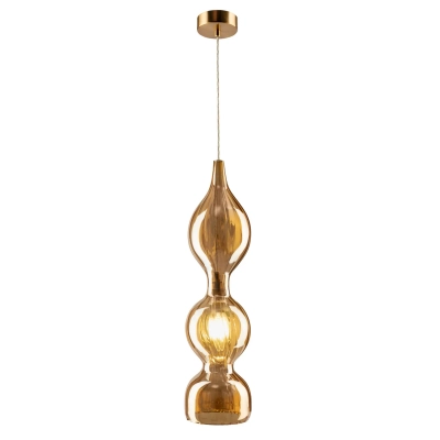 Светильник подвесной Crystal Lux IRIS SP1 B AMBER 2073/201