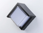 Светильник светодиодный уличный настенный архитектурный ST5233 BK черный IP65 LED 4200K 12W 220*220*100