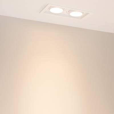 Светильник MS-VORTEX-BUILT-S210x117-2x20W Warm3000 (WH-WH, 20 deg, 230V) (Arlight, IP20 Металл, 5 лет)