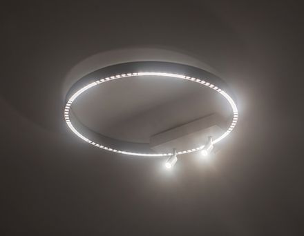 Светильник потолочный светодиодный FL5807/1+2 WH белый 40W 3000K/4200K/6400K D600*95 (без ПДУ)