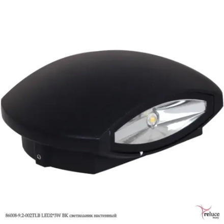 86008-9.2-002TLB LED2*3W BK светильник настенный Reluce, LEDх2
