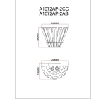 Настенный светильник Arte Lamp FLORIZEL A1072AP-2CC, 2хE14