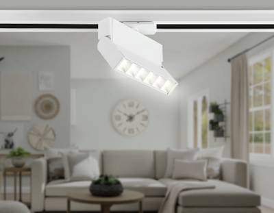 Светильник светодиодный трековый GL6812 WH белый LED 6W 4200K 24° 115*22*87