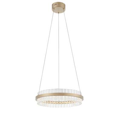 SL383.203.01 Светильник подвесной ST-Luce Золотистый/Золотистый, Прозрачный LED 1*34W 3000K