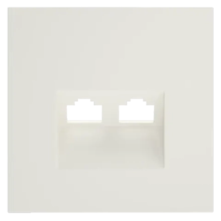 VLS001413 Накладка для розетки компьютерной двойной RJ45+RJ45 кат.6, S70 (хлопок). (ТМ Maytoni)