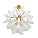 8385/9 NEOCLASSI LN золото/белый, металл/стекло Люстра E14 9*40W 220V PLUME