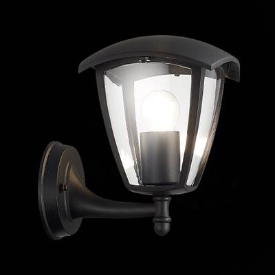 SL081.401.01 Светильник уличный настенный ST-Luce Черный/Черный, Прозрачный E27 1*40W