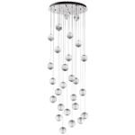 5007/120L L-VISION ODL23 585 хром/прозрачный/металл/акрил Люстра каскадная LED 120W 4000K 6600Лм CRYSTAL