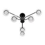 8349/6C COMFI черный/прозрачный, металл/стекло Светильник потолочный LED GX53 6*7W 220V NATALINA