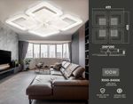 Светильник потолочный светодиодный с пультом FA4283/4+4 WH белый 100W 3000K+6400K/4200K/6400K+3000K 435*435*70 (ПДУ ИК)