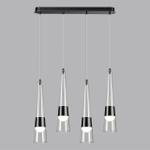 5044/42L L-VISION ODL24 435 глянц.темн.хром/прозрачный/металл/стекло Люстра LED 42W 3000K 4167Лм LUMP