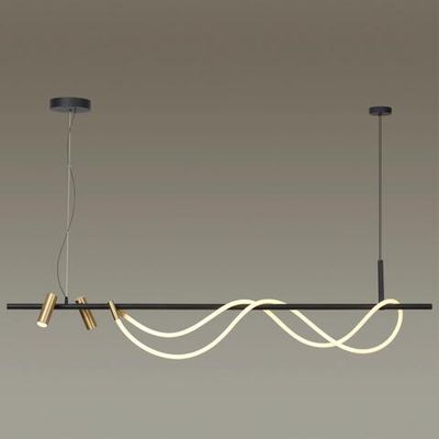 4397/40L HIGHTECH ODL23 263 черный/античная бронза/металл/канат Подвесной св-к с раздельн. вкл IP20 LED 40W 1580Лм 3000K CORDA