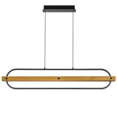 723337 Люстра LODI LED 36W 3240LM ЧЕРНЫЙ/ДЕРЕВО 3000K Lightstar