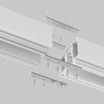 Комплект прямых соединителей для демпферного шинопровода, 4 шт, TRA034D-C-42S. TM Maytoni