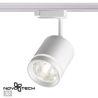 358802 PORT NT21 119 белый Светильник трековый однофазный трехжильный IP20 LED 15W 1300Лм 4000K 85-265V ARUM