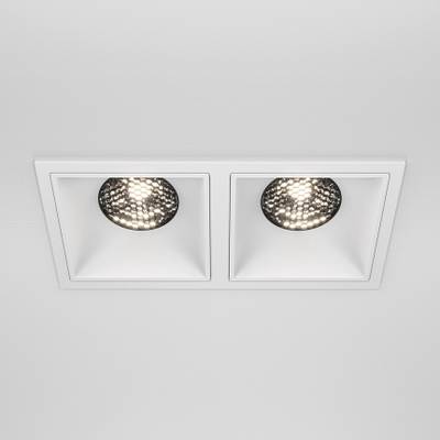 Встраиваемый светильник Alfa LED 4000K 2x15Вт 36°, DL043-02-15W4K-SQ-W. TM Maytoni