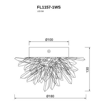 Бра Sorpresa FL1157-1WS, LED