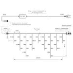 Светодиодная гирлянда ARD-EDGE-CLASSIC-2400x600-CLEAR-88LED-MILK-FLASH Warm/Warm (230V, 6W) (Ardecoled, IP65)