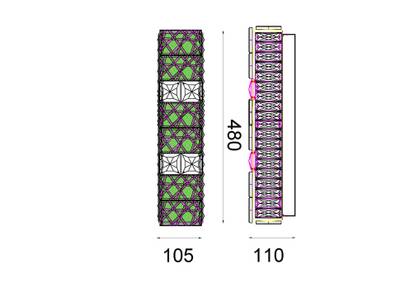 Бра Ravissement Gold FL1057-2W, LED