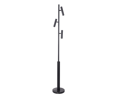 07613-F,19 Торшер Верония черный d22 h152 Led 3*3W (4000K)