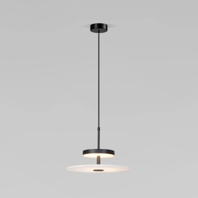 Светодиодный подвесной светильник с мраморным рассеивателем 40342 LED черный, LED