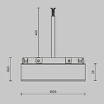 Источник напряжения встраиваемый Basity 48V, 200Вт, черный, TRA172DR-200W-B. TM Maytoni