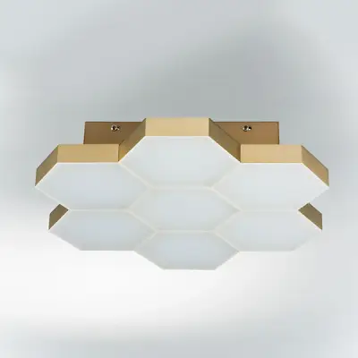 750073 Люстра потол FAVO LED-35W 1680LM Satin Gold 4000K Lightstar