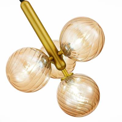 SLE220323-04 Люстра подвесная Золото/Янтарный G9 4*5W -