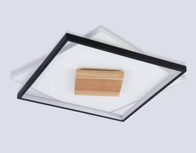 Светильник светодиодный потолочный FL4791 WH/BK/WD белый/черный/дерево 77W 3000-6000K 515*515*50 (без ПДУ)