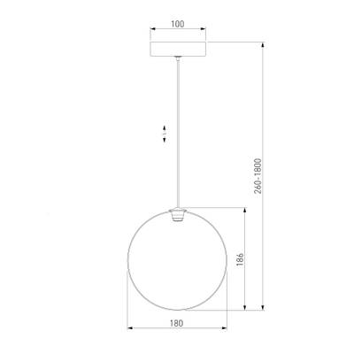Подвесной светильник 50230/1 LED, LED