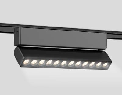 Светильник светодиодный трековый для шинопровода Magnetic Ultra Slim GV1474 BK черный IP20 12W 4200K 48V 24° 230*26*80