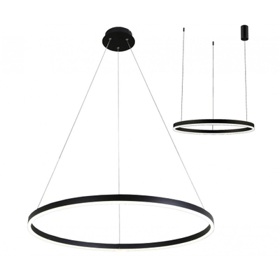 08214,19A(4000K) Подвес Тор черный d80 h150 Led 45W (4000K) 2 типа крепления